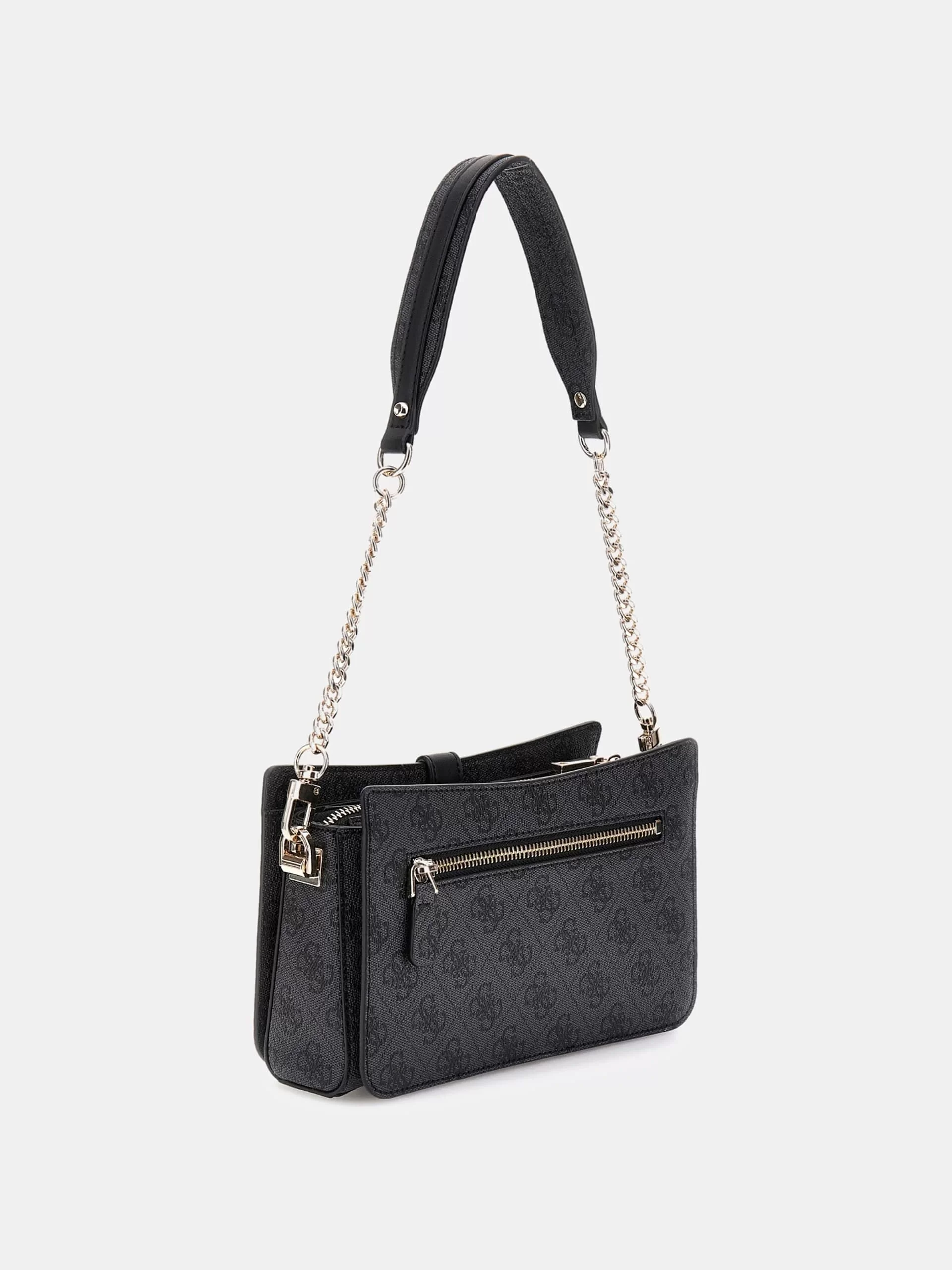 Guess ZAMIRA TOP ZIP SHOULDER BAG Kadın Antrasit Omuz Çantası HWSG9629180-CLO