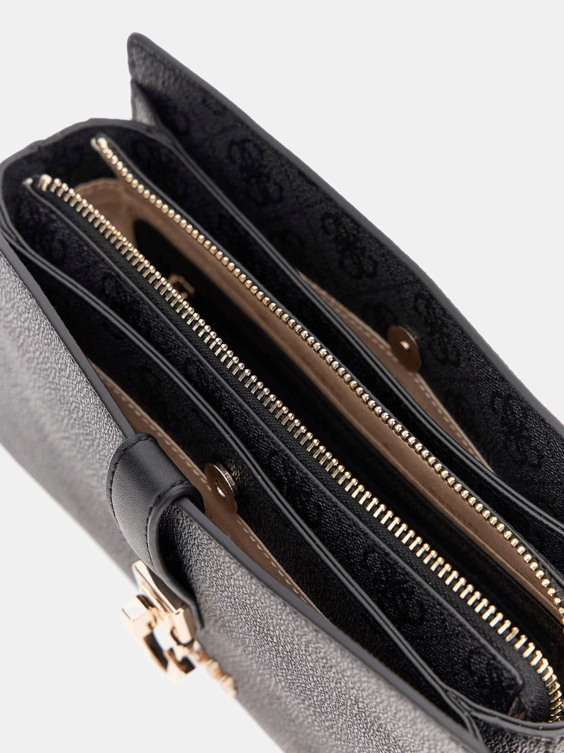 Guess ZAMIRA TOP ZIP SHOULDER BAG Kadın Antrasit Omuz Çantası HWSG9629180-CLO