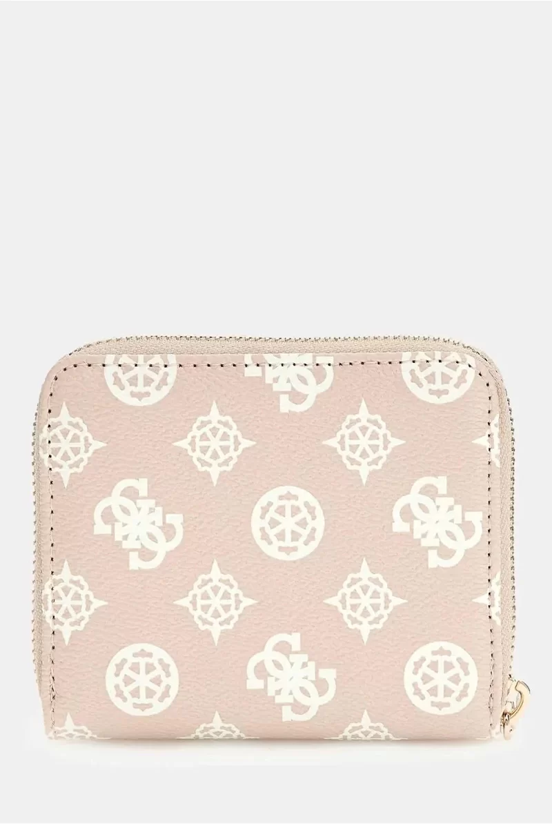 Guess LAUREL SLG SMALL ZIP AROUND Kadın Bej Cüzdan SWPG8500137-SDL