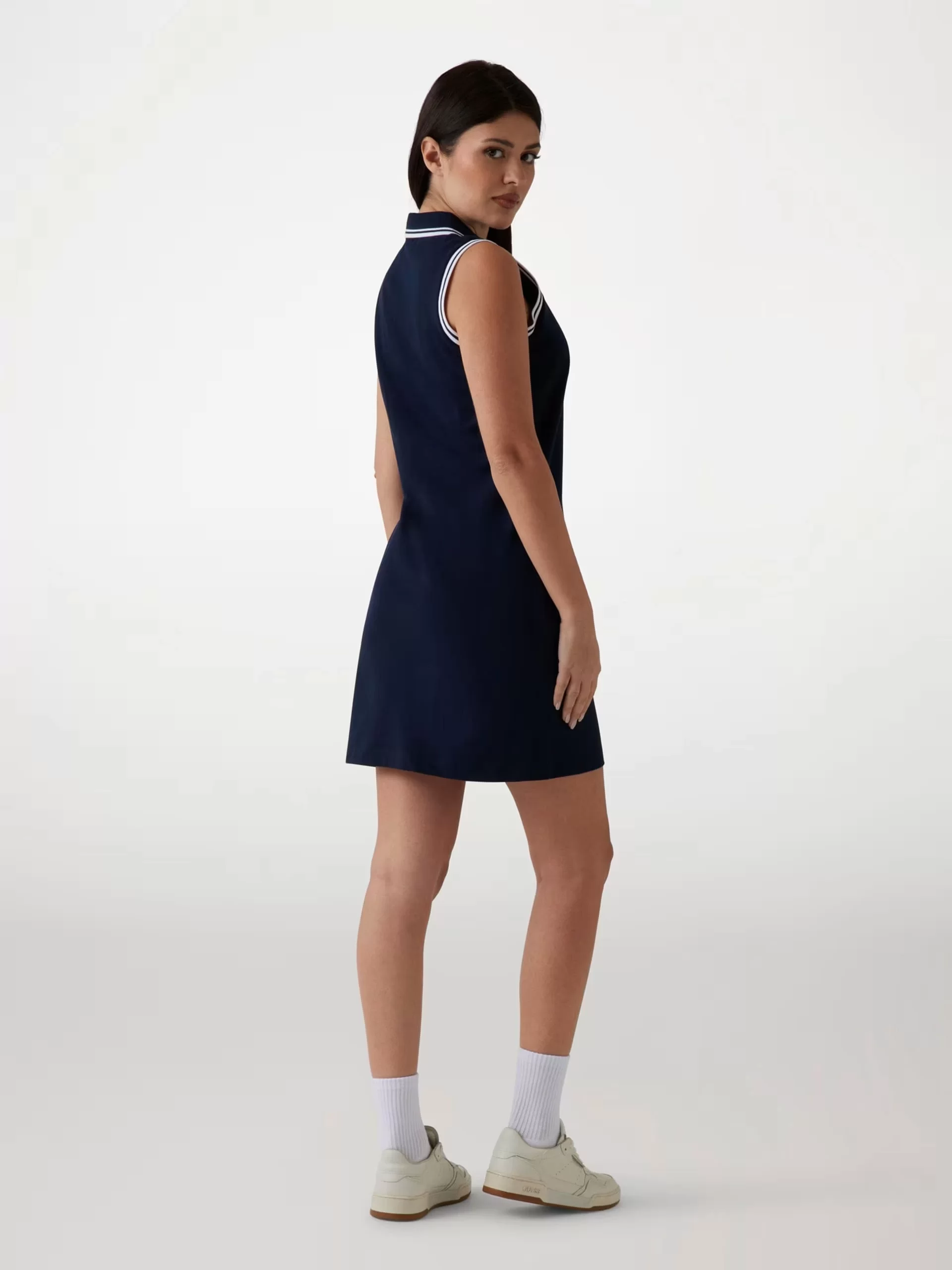 Guess AMARYLLIS SHORT DRESS Kadın Lacivert Elbise V5GK04KCOK1-A71W