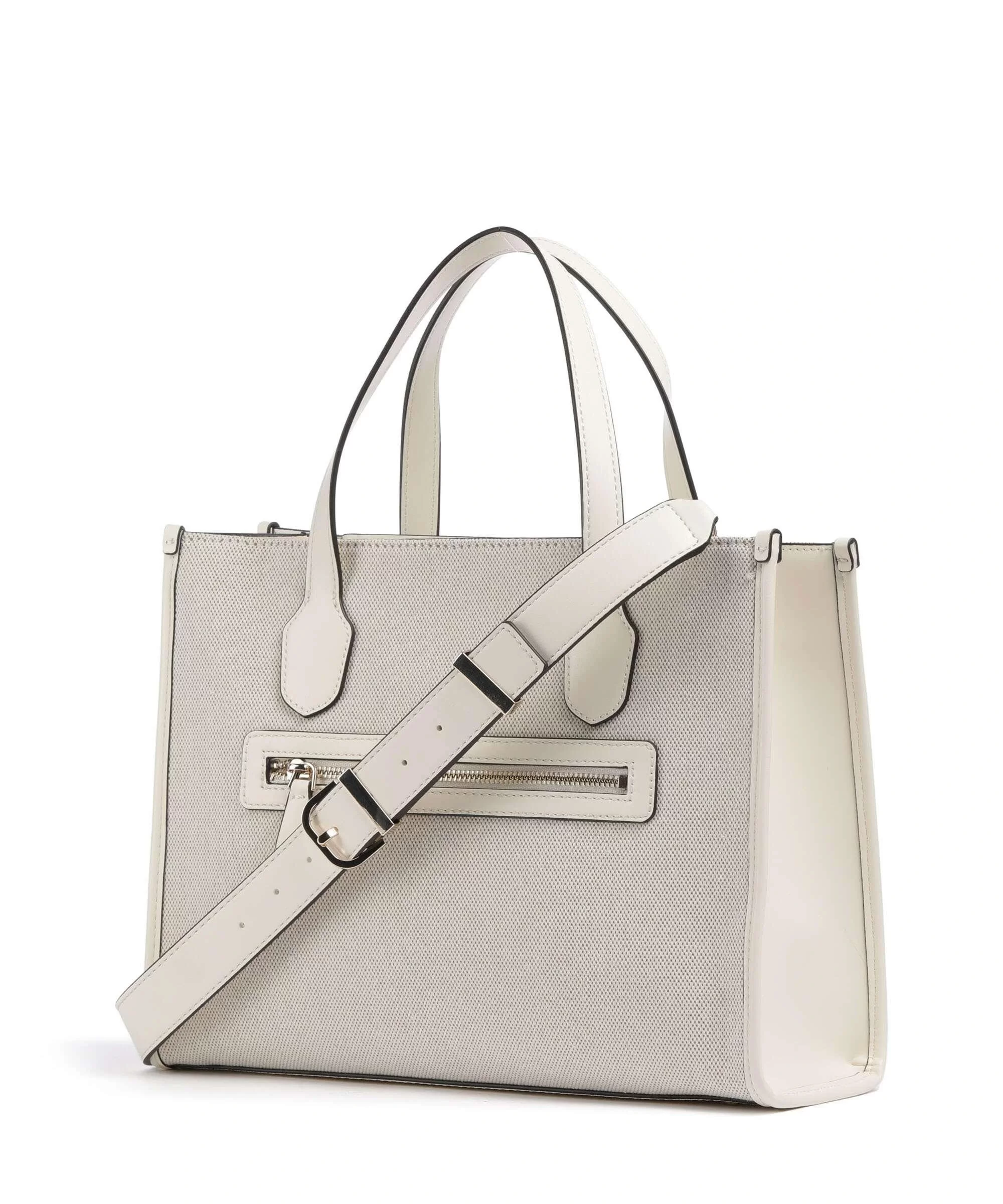 Guess G Status 2 Compartment Tote Kadın Beyaz El Çantası HWWG9198220-NRI
