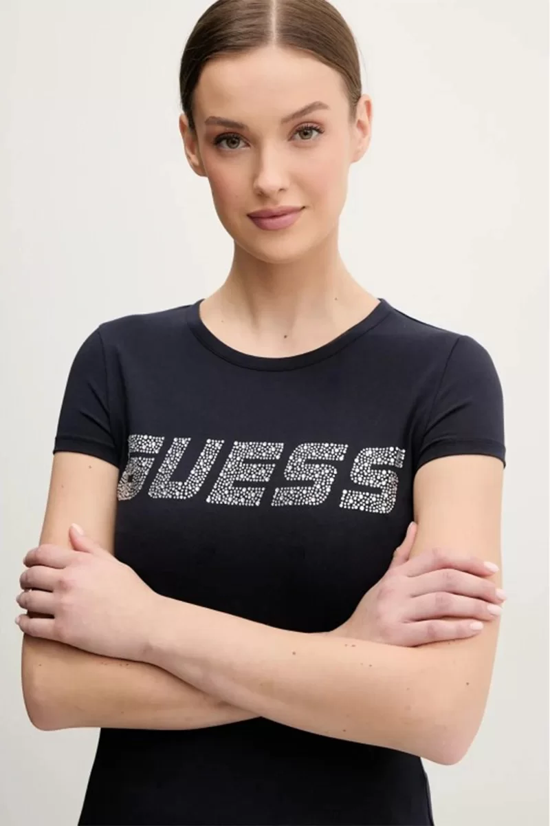 Guess NEW KIARA SS T-SHIRT Kadın Lacivert T-shirt V5GI20J1314-A71W