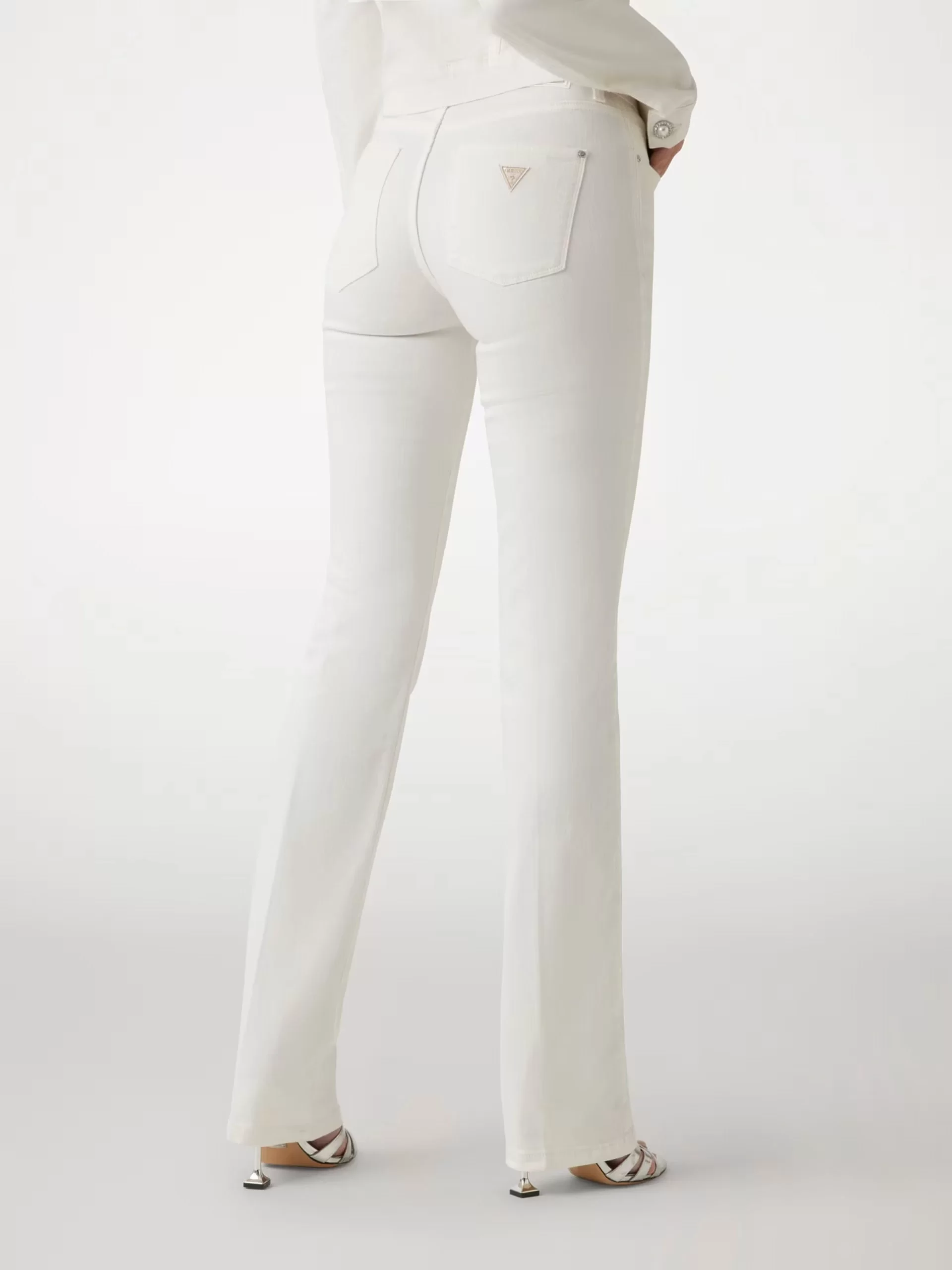 Guess Sexy Straıght Kadın Beyaz Pantolon W5GA15D5N71-CLPS