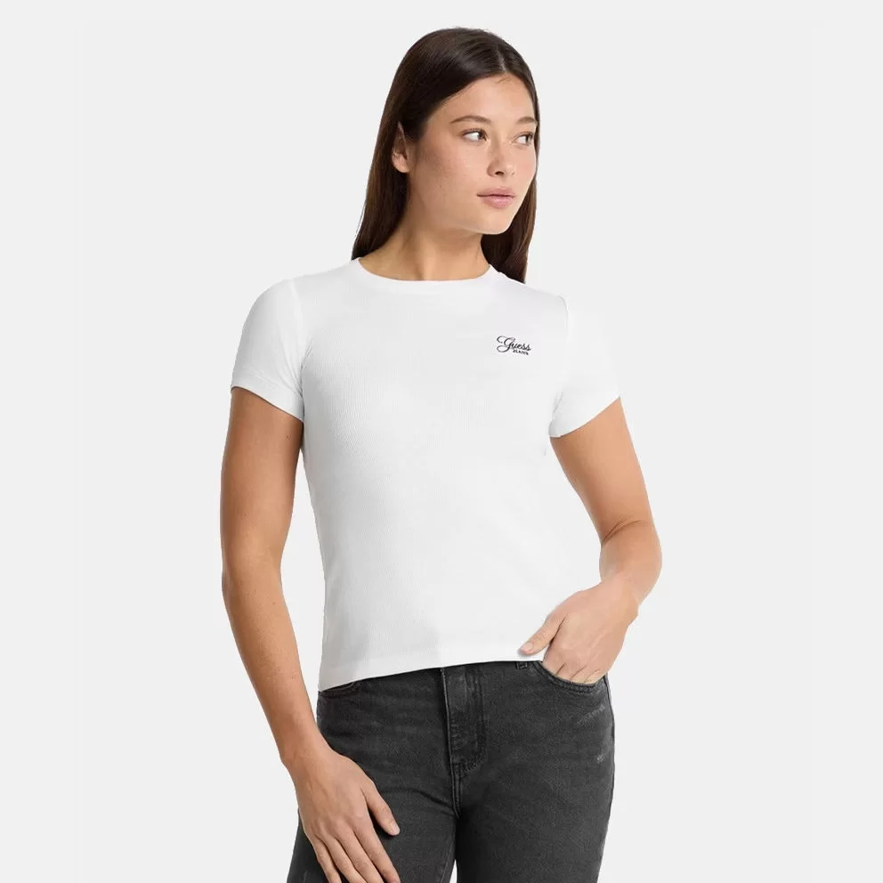 Guess Jeans GJ SS CN BOXY ICONIC TEE Kadın Lila T-shirt W4YI73K8HM0-G487