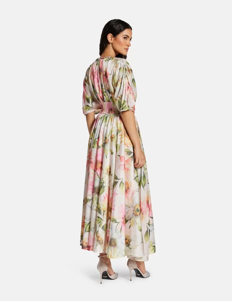 Guess LUCIE LONG DRESS Kadın Çok Renkli Elbise W5PK1ZWHHF0-PM08