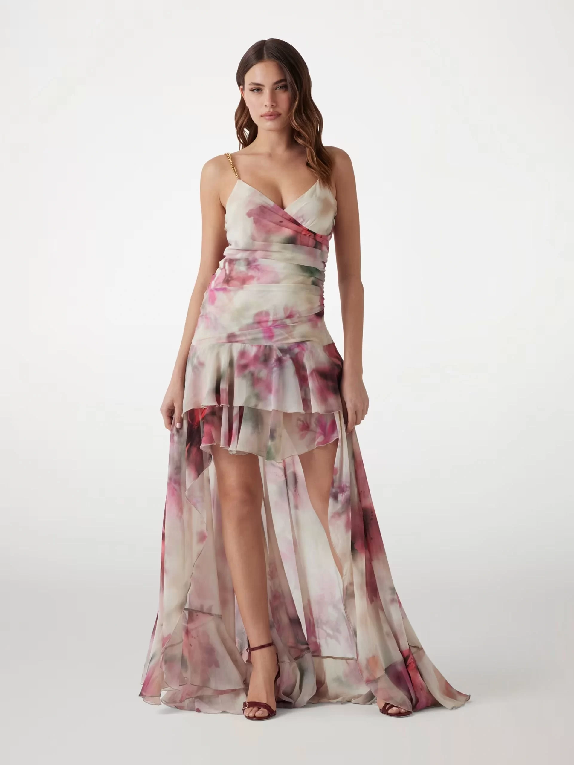 Guess KENDALL CHAIN STRAP DRESS Kadın Multicolor Elbise 5GGK317310A-P0JD