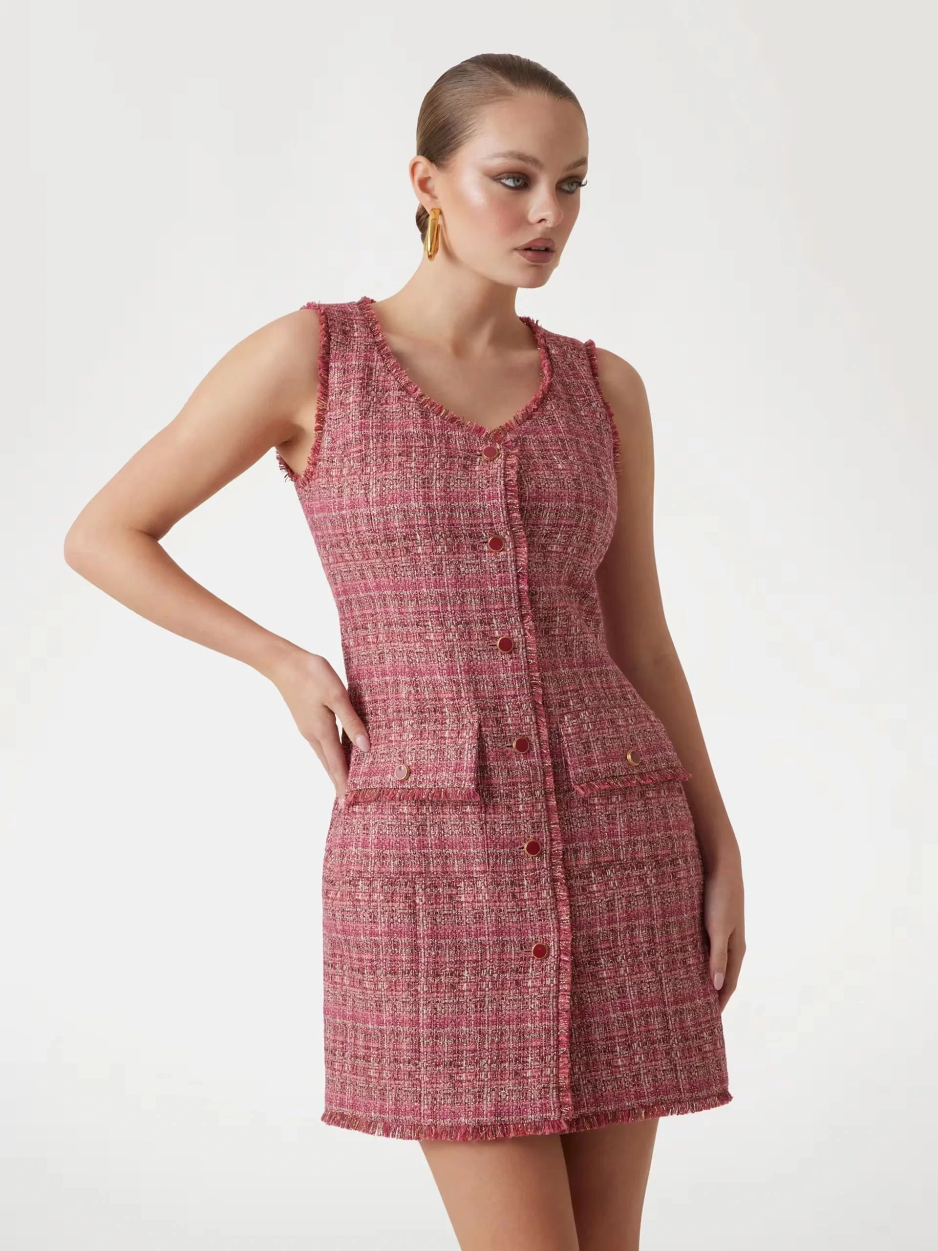 Guess CLAUDIA SLIM DRESS Kadın Multicolor Elbise 5GGK177302A-F8NP