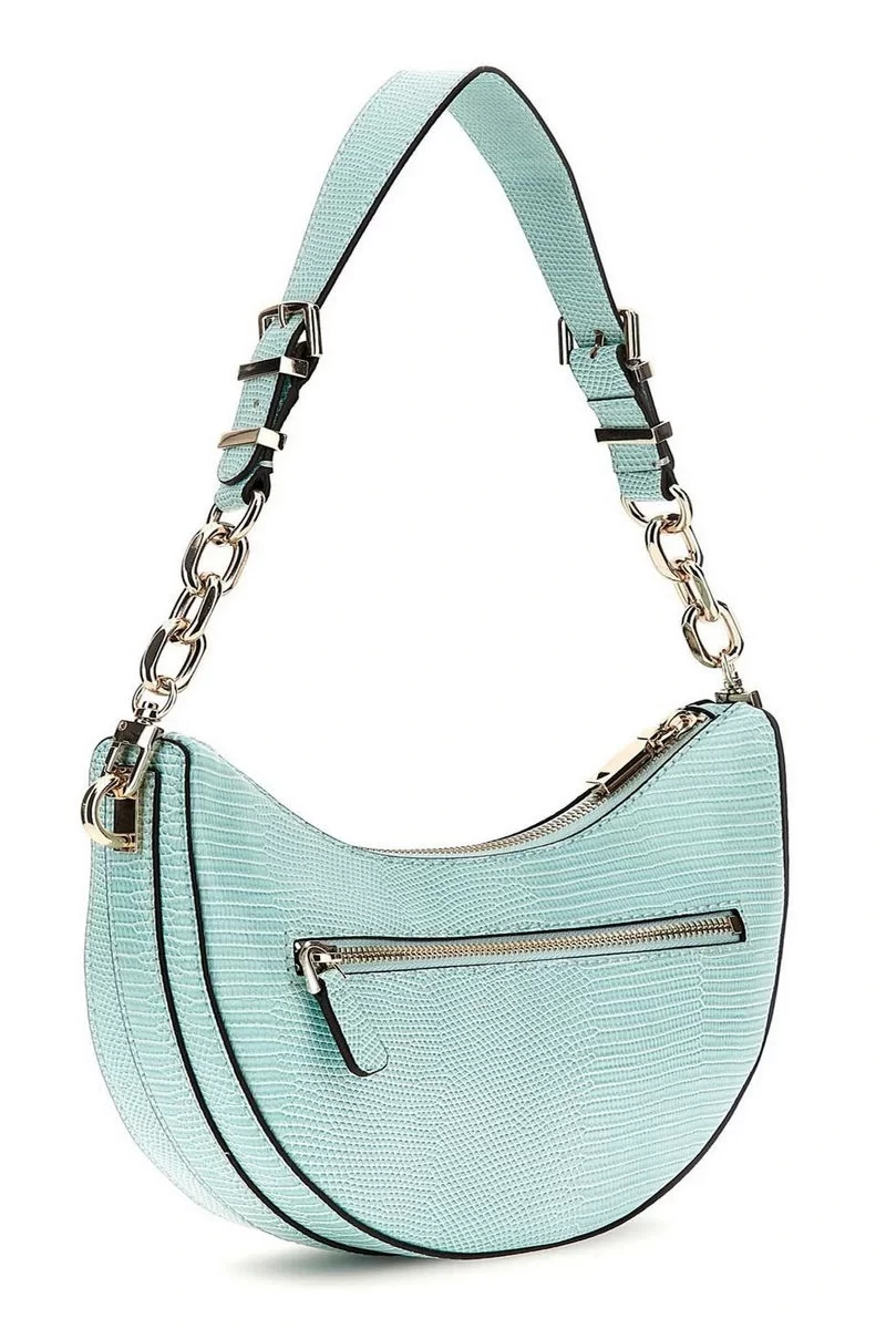 Guess ORLINA TOP ZIP SHOULDER BAG Kadın Mavi Omuz Çantası HWKG9531180-AQR