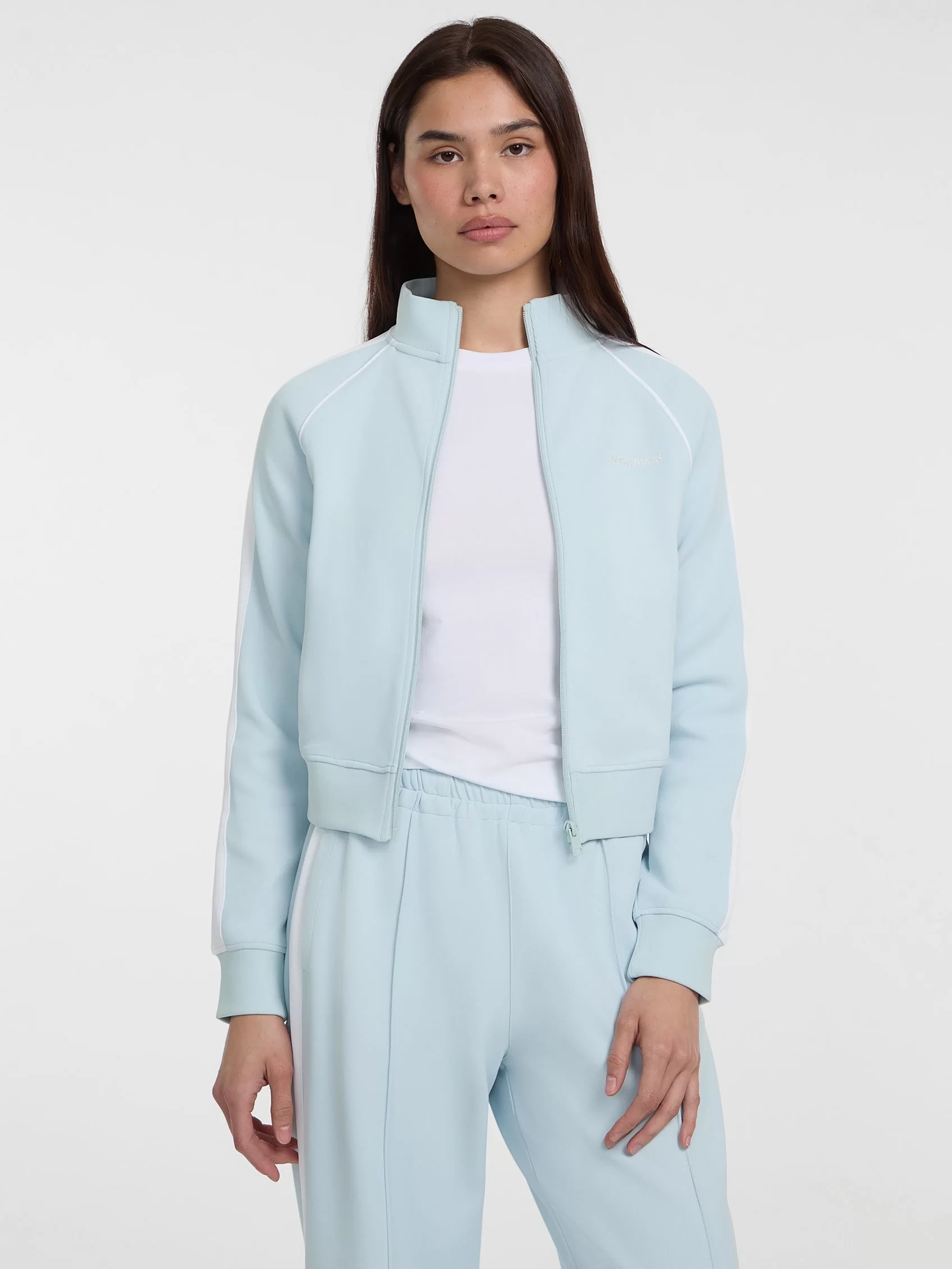 Guess Jeans GJ TRICOT TRACK JACKET Kadın Mavi Eşofman Üstü W5GQ38KB212-G7O7