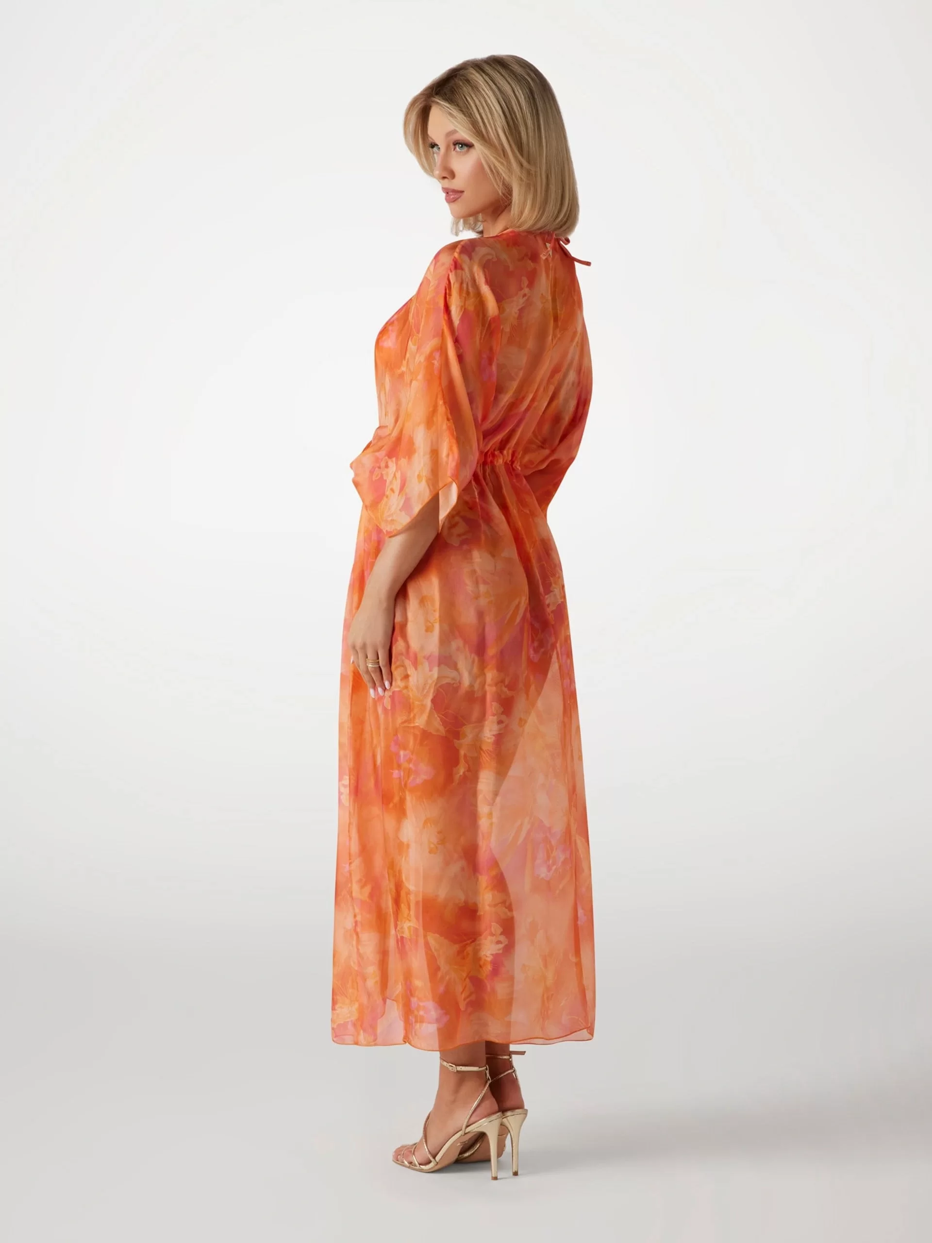 Guess Long Kımono Kadın Mavi Kimono E5GK02WE550-P6EX