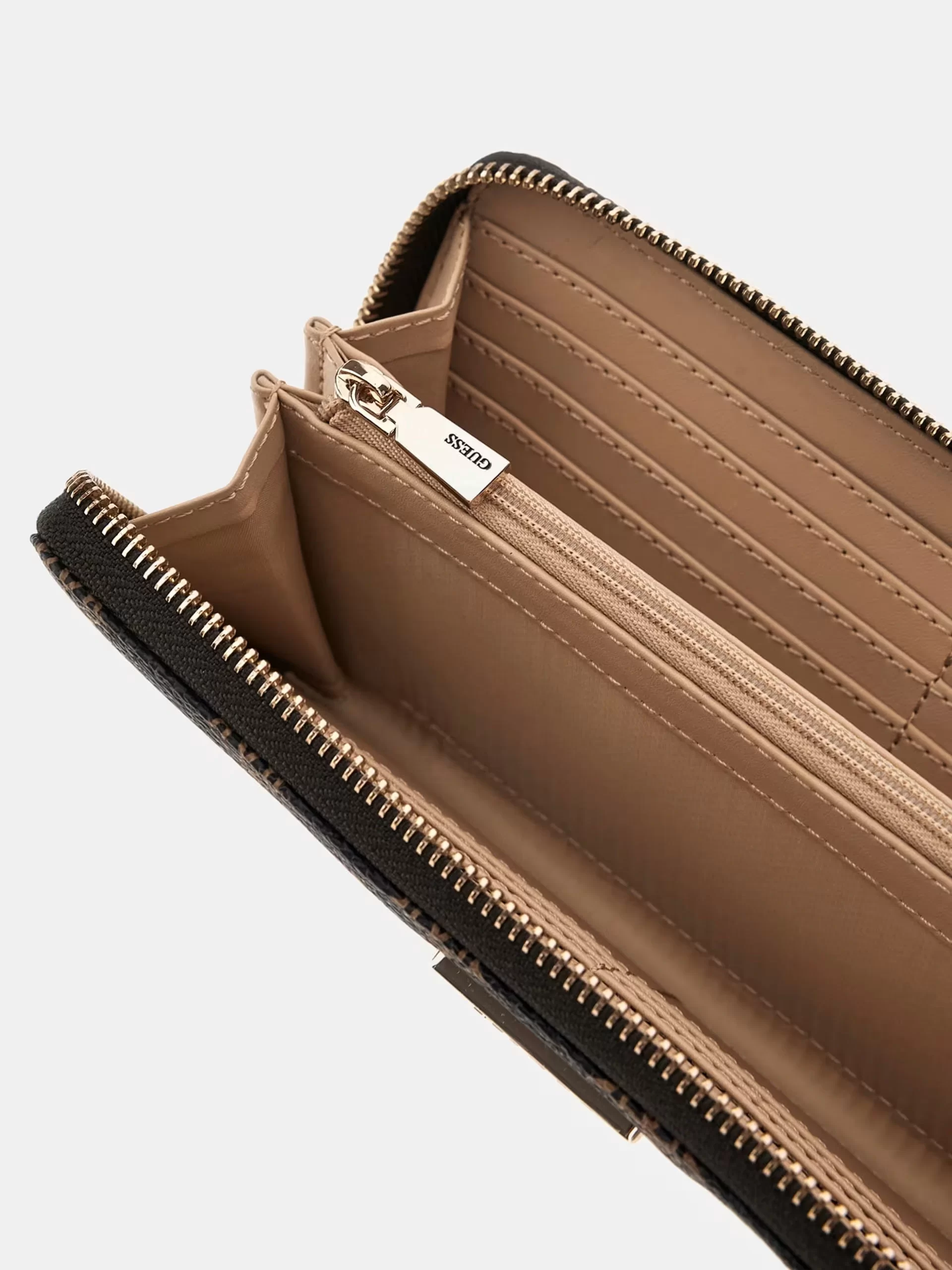 Guess Laurel Slg Large Zıp Around Kadın Kahverengi Cüzdan SWPG8500146-MLO