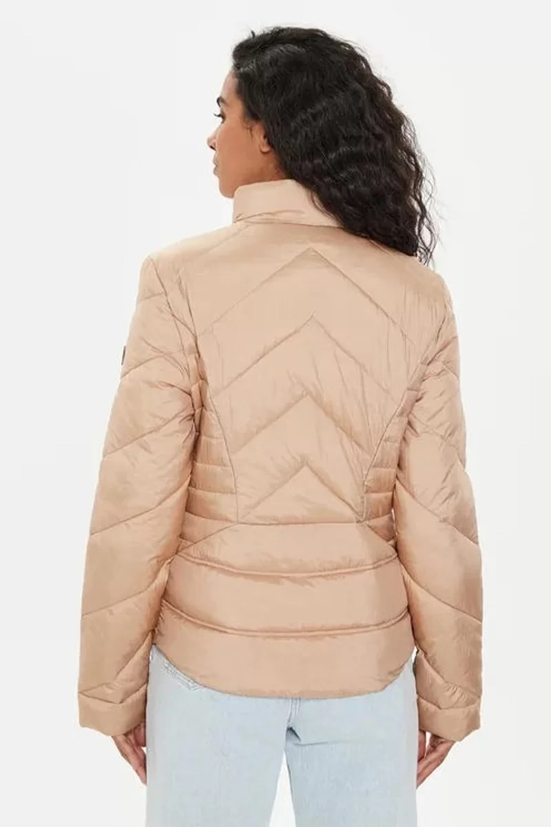Guess LS JULIANE PUFFER Kadın Krem Mont W4YL39WGAE2-F6AY