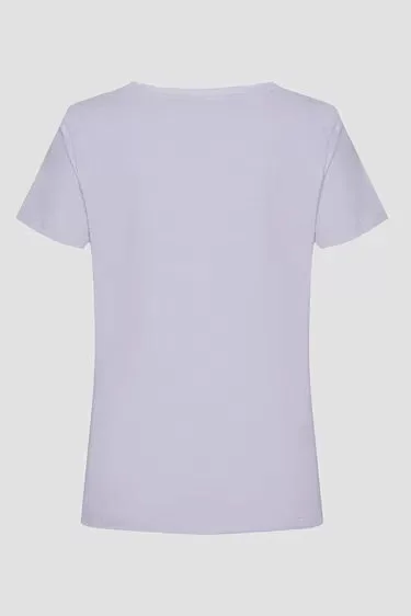 Guess BRIANA SS T-SHIRT Kadın Mor T-shirt V3BI11J1314-G4I5