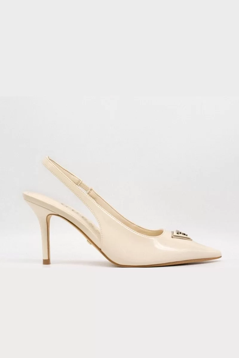 Guess Nassır Kadın Krem Topuklu Ayakkabı FLJNASPAF05-CREAM