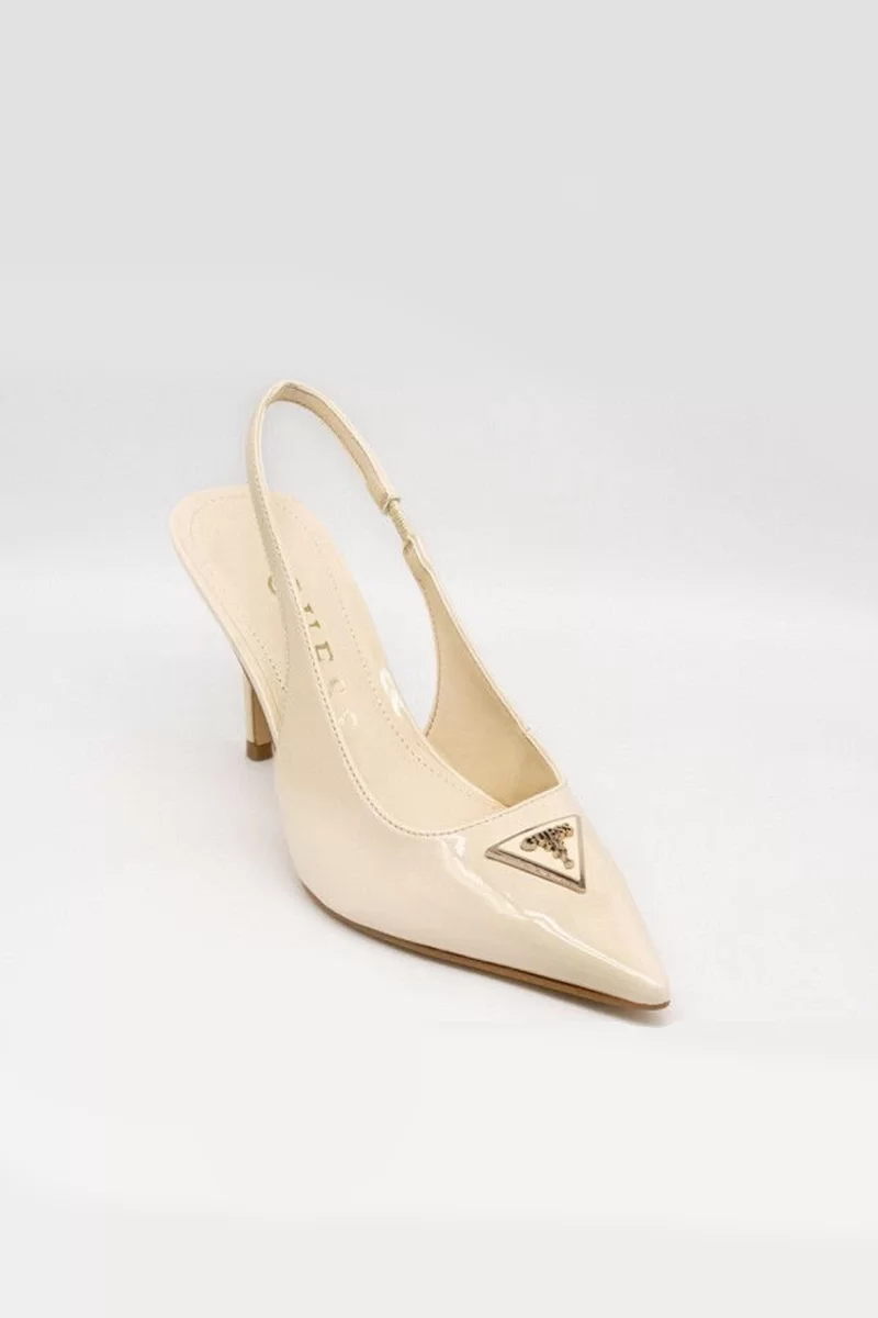 Guess Nassır Kadın Krem Topuklu Ayakkabı FLJNASPAF05-CREAM