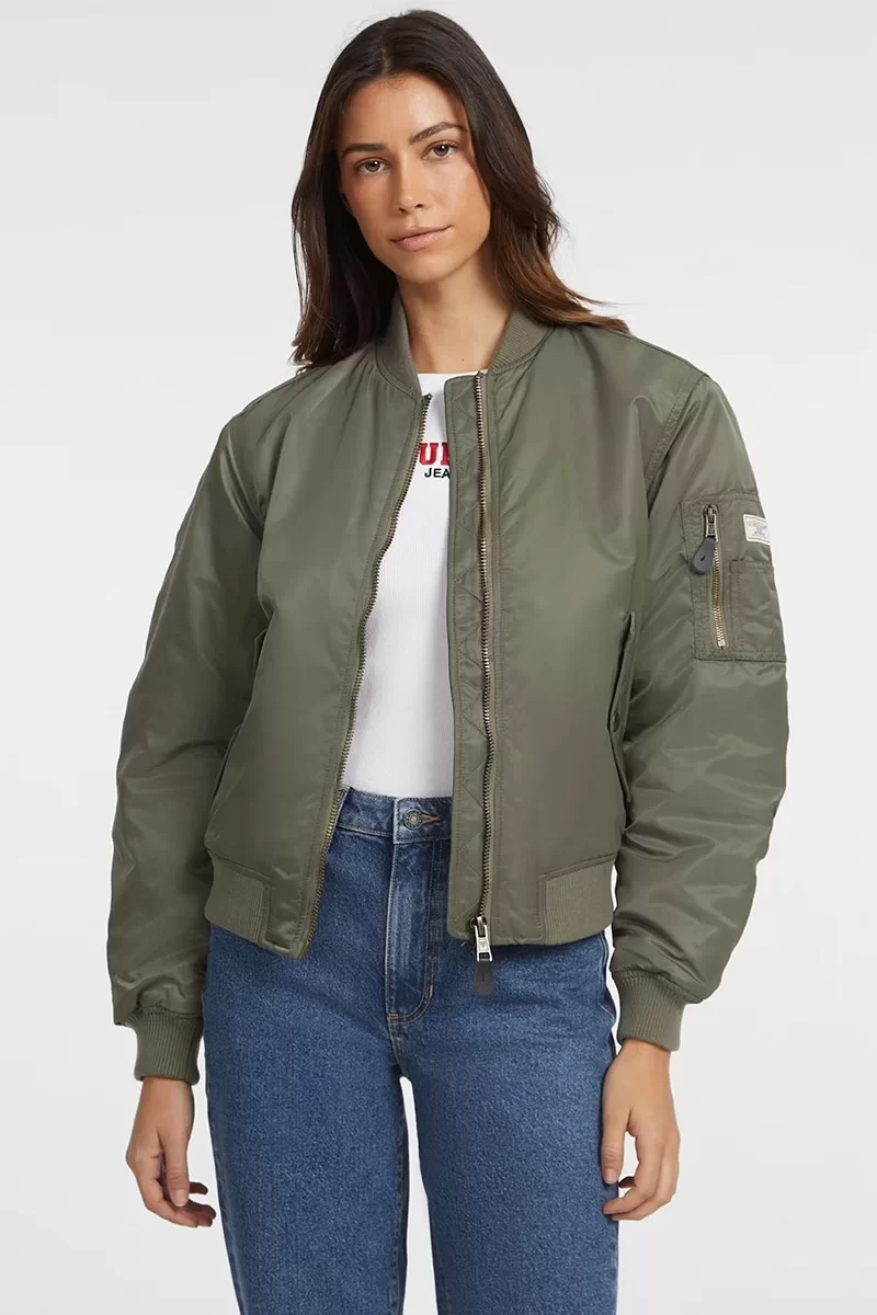 Guess Jeans GJ BOMBER JKT Kadın Haki Ceket W4YL01WG932-G8EV