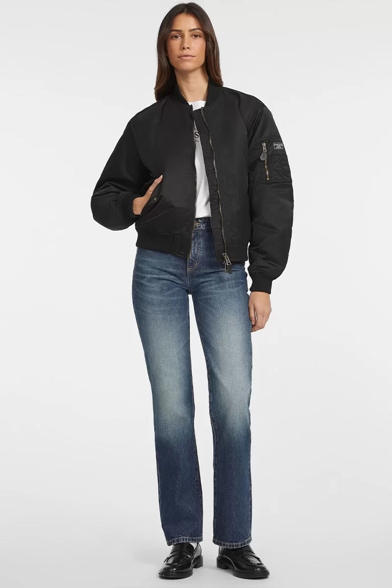 Guess Jeans GJ BOMBER JKT Kadın Siyah Ceket W4YL01WG932-JBLK