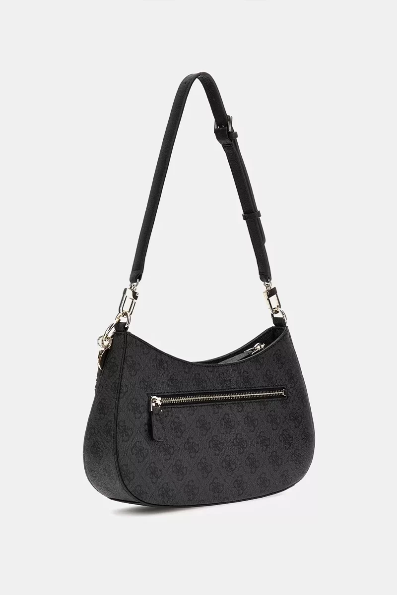 Guess Noelle Top Zıp Shoulder Bag Kadın Antrasit Omuz Çantası HWBG7879180-CLO