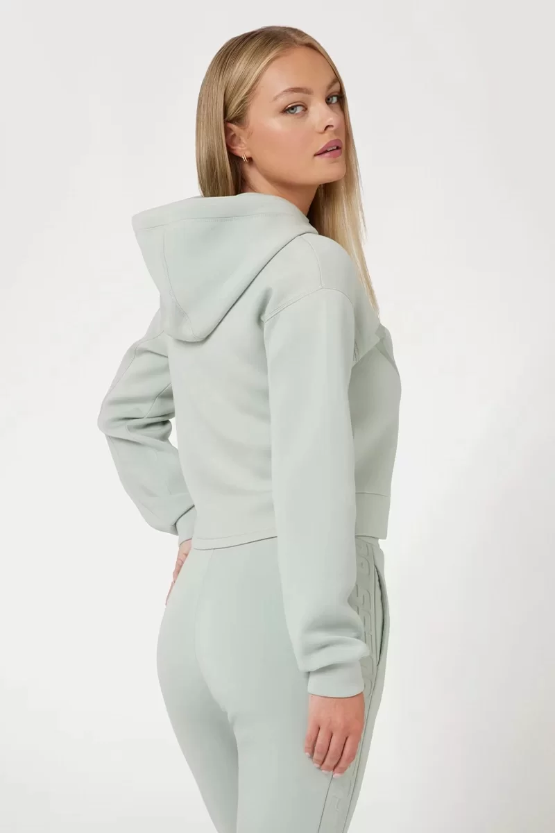 Guess NEW ALISA HOODED SWE Kadın Yeşil Sweatshirt V2YQ08K7UW2-G8ES