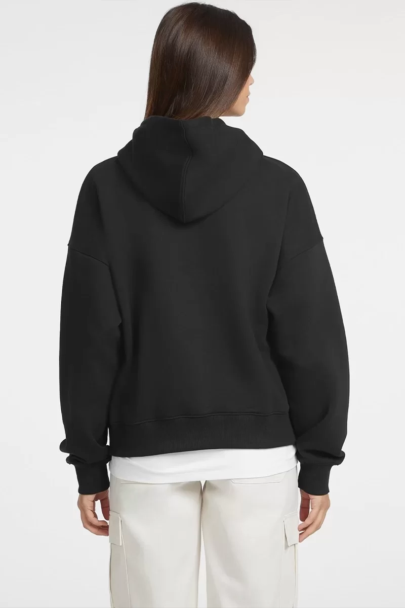 Guess Jeans GJ HOOD OS AMERICAN Kadın Siyah Sweatshirt W4YQ15KC811-JBLK