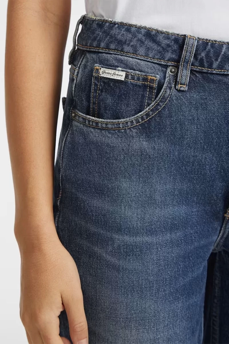 Guess Jeans GJ G06 MOM Kadın Mavi Jeans W4YA0DD5FC1-GJEW