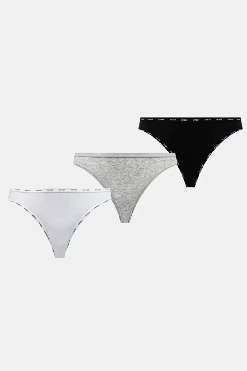 Guess 3 PACK BASIC THONG Kadın Gri İç Çamaşırı O5RG13K6YW1-FJ7L