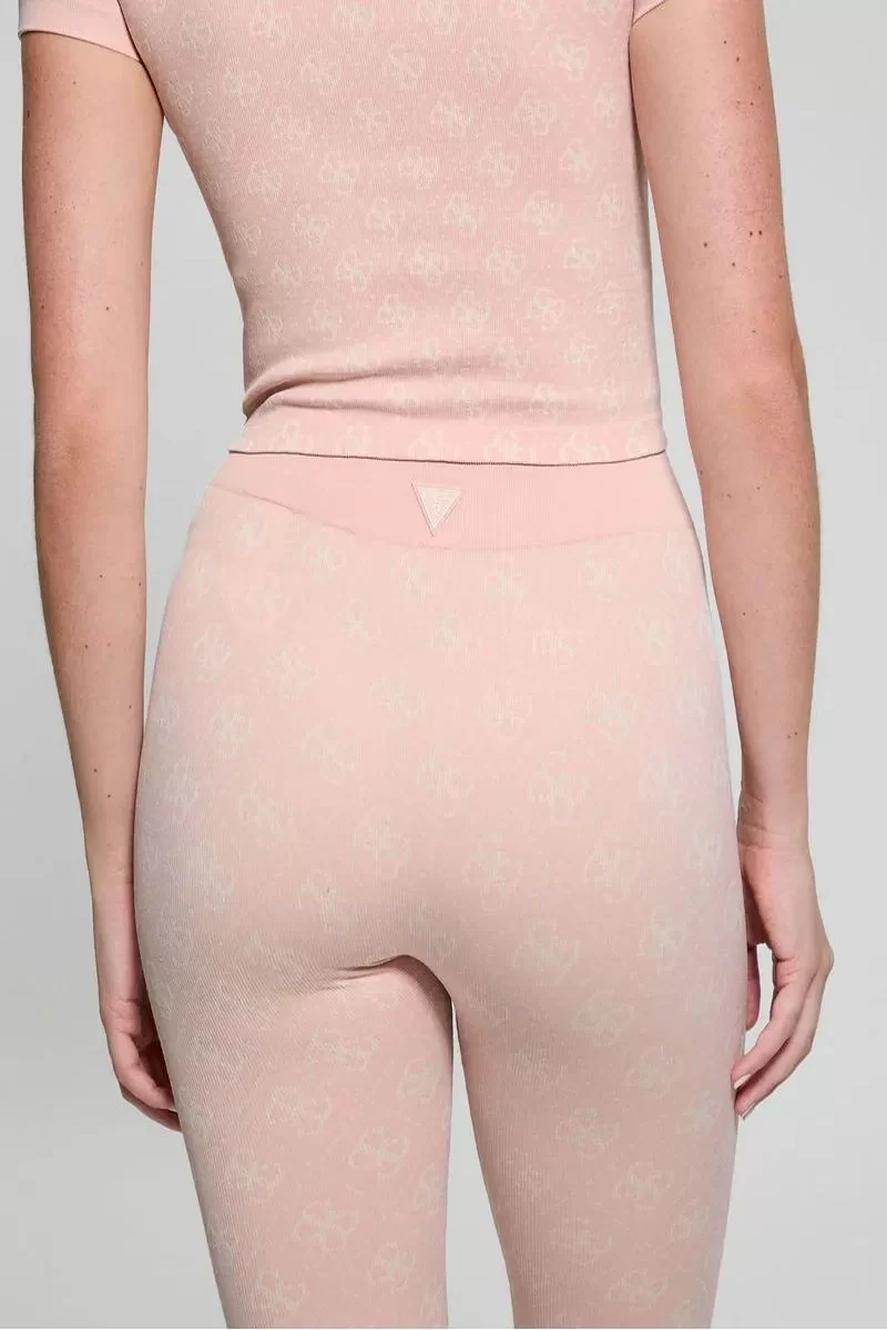 Guess 4G RHOMBUS LEGGINGS SEAMLESS Kadın Pembe Tayt V5RB04Z3LF0-F6DJ
