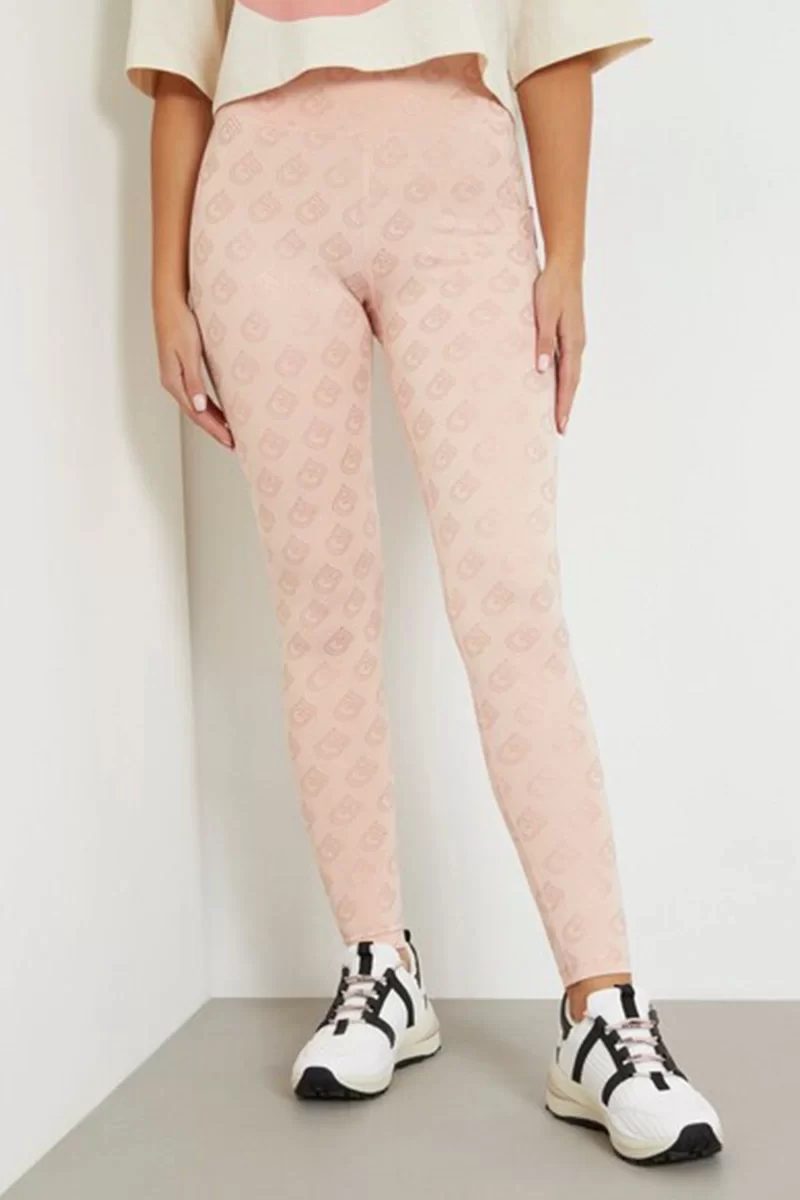 Guess GJ LOGOMANIA LEGGING Kadın Pembe Tayt V3BB28MC03W-P68W