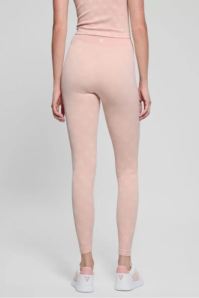 Guess 4G RHOMBUS LEGGINGS SEAMLESS Kadın Pembe Tayt V5RB04Z3LF0-F6DJ