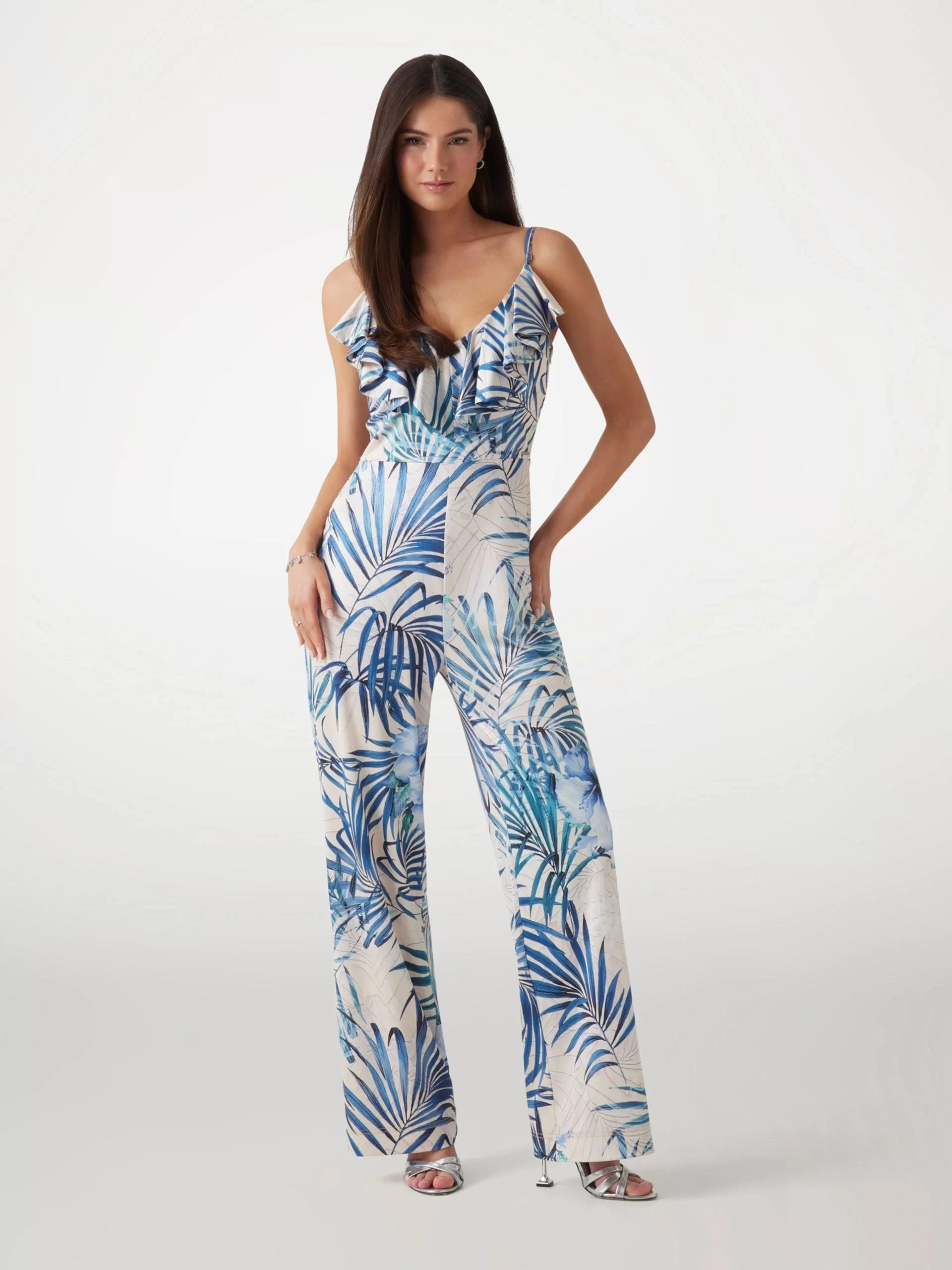 Guess ALICE SLINKY OVERALL Kadın Multicolor Elbise W5GD72KBAC2-P7VM