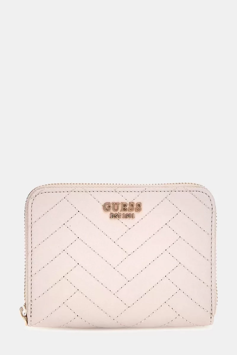 Guess Annıng Slg Medıum Zıp Around Kadın Krem Cüzdan SWQG9508140-STO