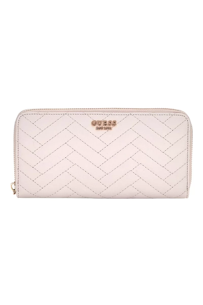 Guess Annıng Slg Large Zıp Around Kadın Krem Cüzdan SWQG9508146-STO