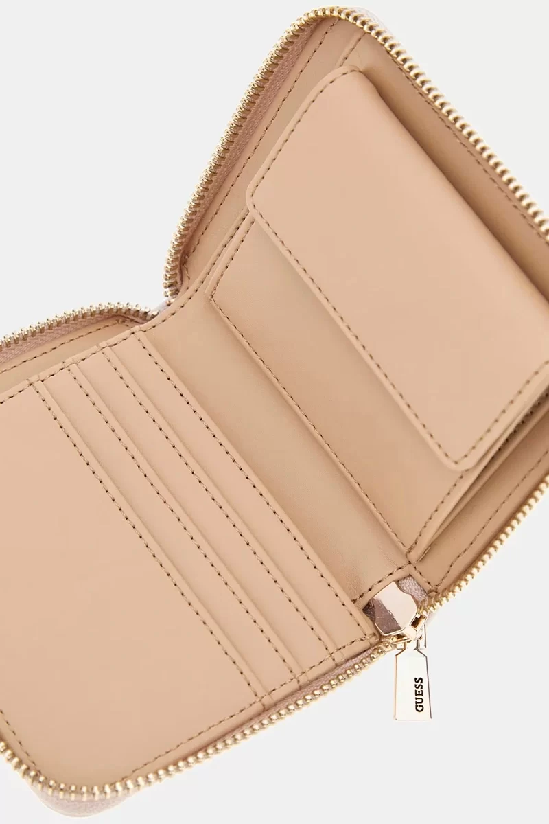 Guess ANNING SLG SMALL ZIP AROUND Kadın Krem Cüzdan SWQG9508137-STO