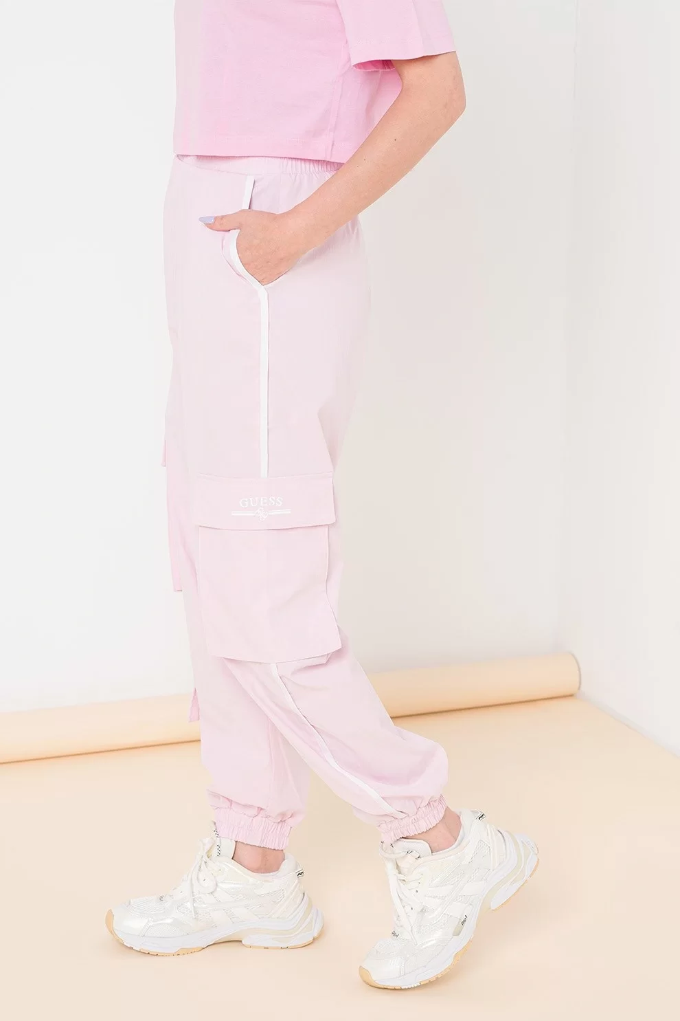 Guess ARLETH LONG PANT Kadın Pembe Eşofman Altı V4GB01WG2Q0-A61I