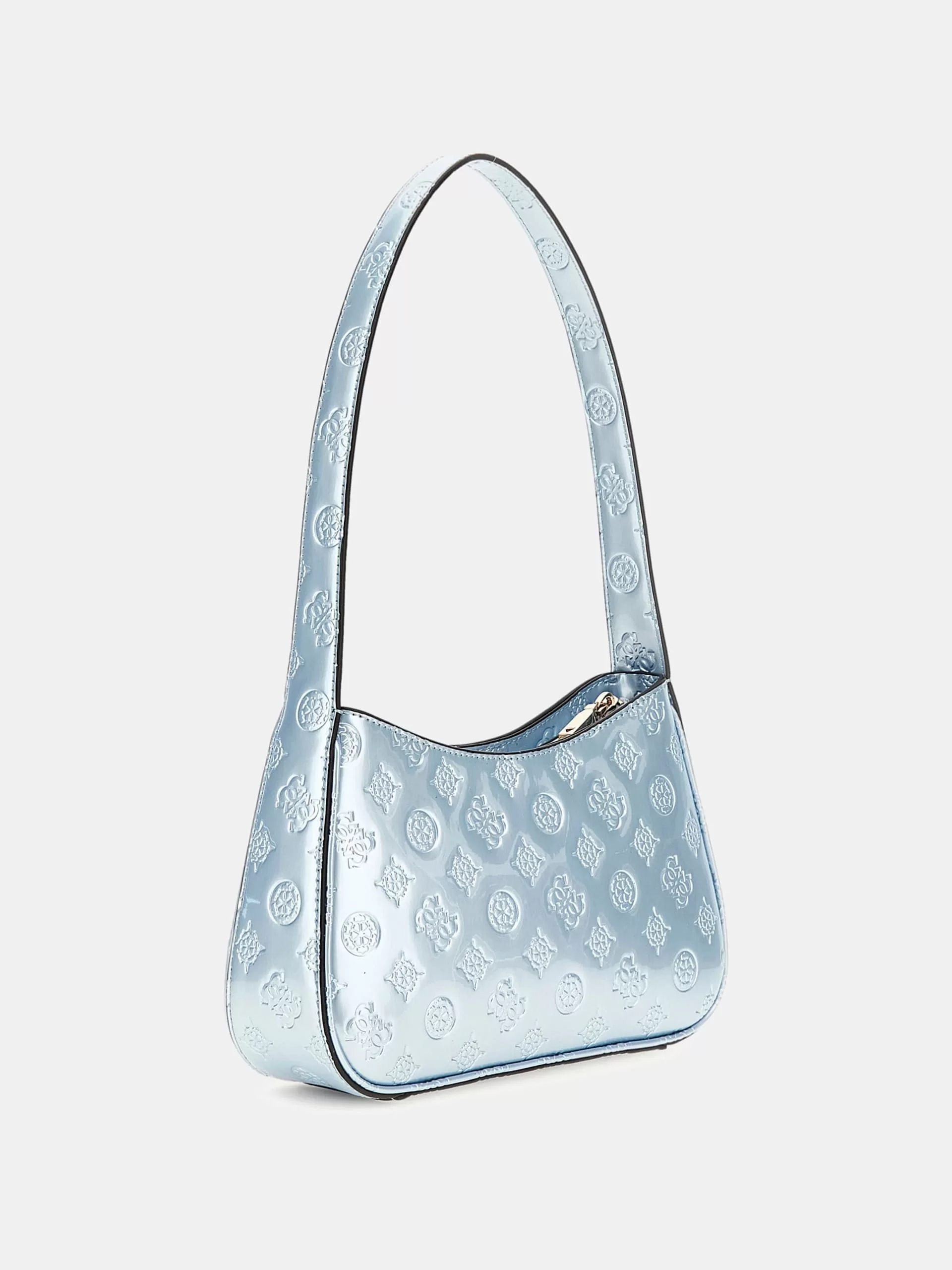 Guess ARNELA TOP ZIP SHOULDER BAG Kadın Mavi Omuz Çantası HWTG9496170-PBO