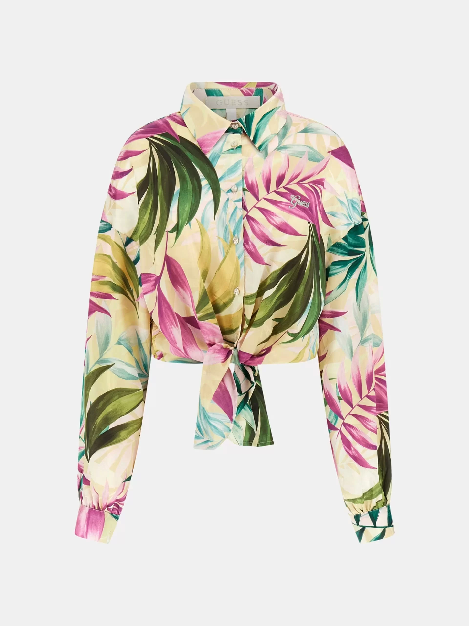 Guess LS BOWED JUN SHIRT Kadın Çok Renkli Gömlek W5GH0IWH9C2-P8FY