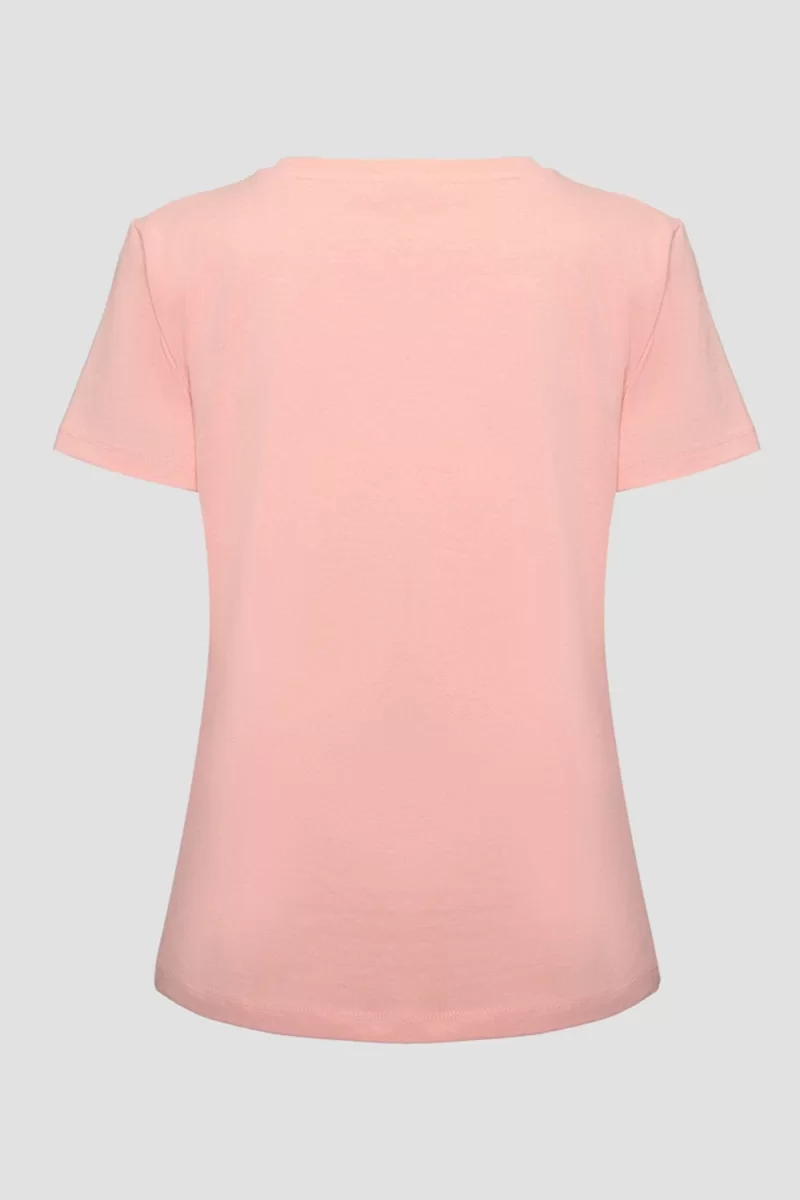 Guess Irıs Jersey T-Shırt Kadın Pembe T-Shirt V5GI06KCRZ1-C420