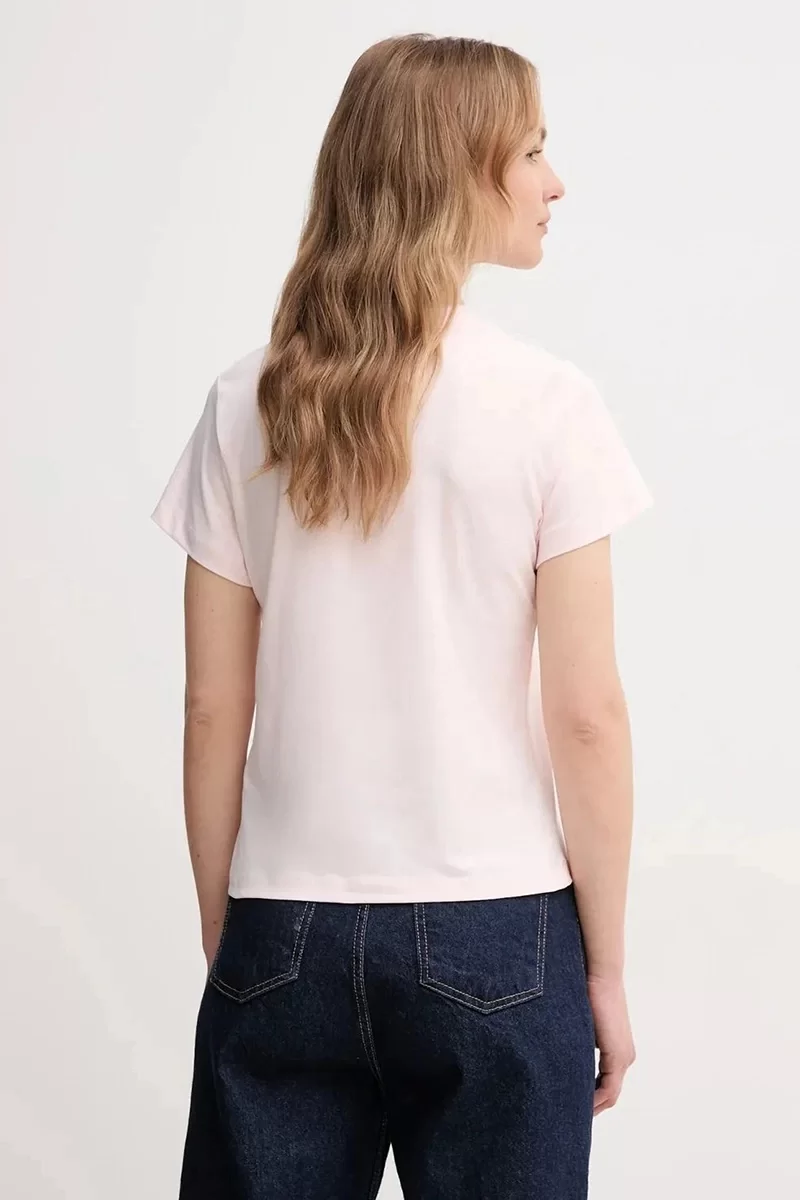 Guess KAMELIE CN T-SHIRT Kadın Pembe T-shirt V5GI15J1314-G644