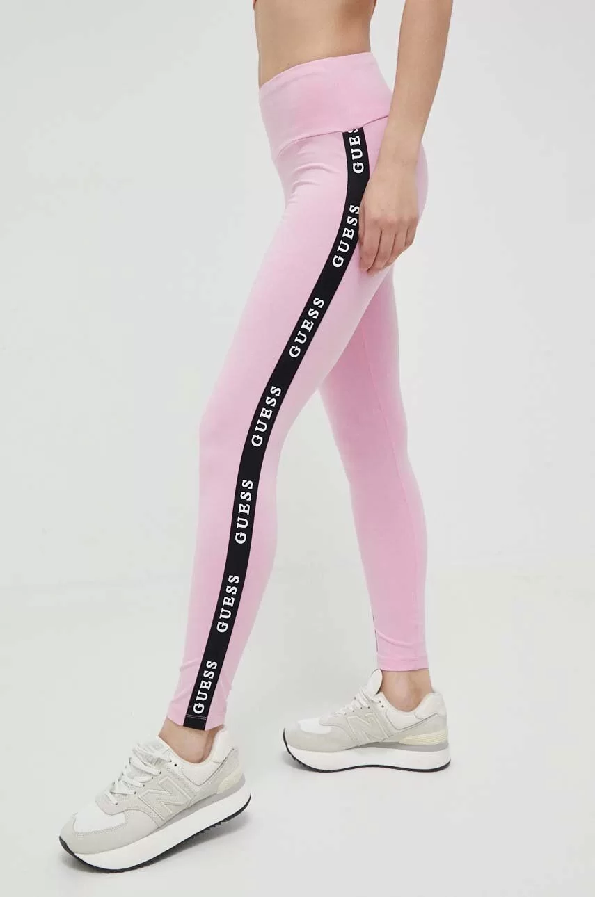 Guess ALINE LEGGINGS 4/4 E Kadın Pembe Tayt V2YB14KABR0-G65F