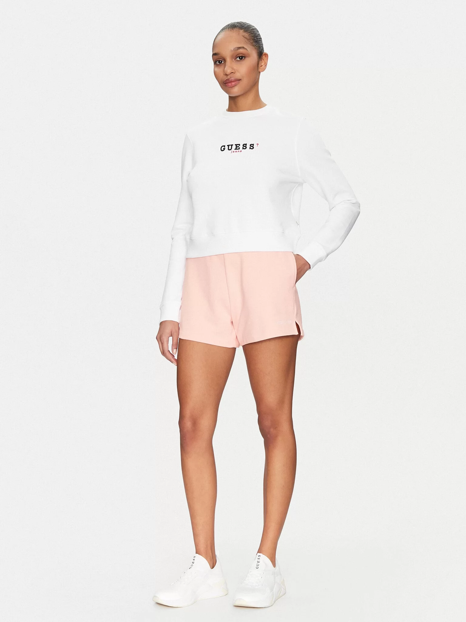 Guess Jeans GJ REG EMBRO SHORTS Kadın Pembe Şort W5GD0OK68I4-G6R4