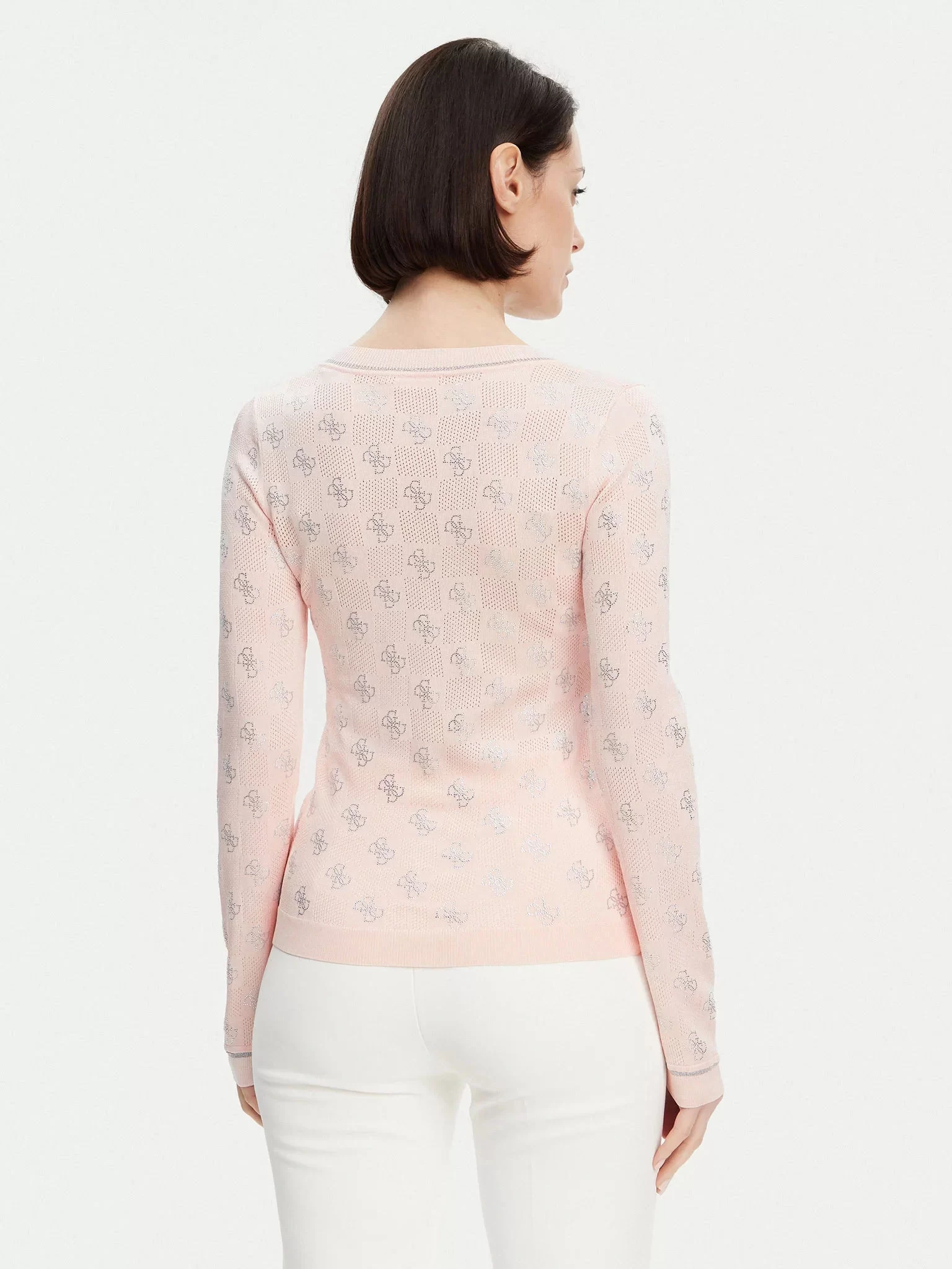 Guess ROSIE 4G VN LS SWTR Kadın Pembe Kazak W5GR07Z3D60-A60W