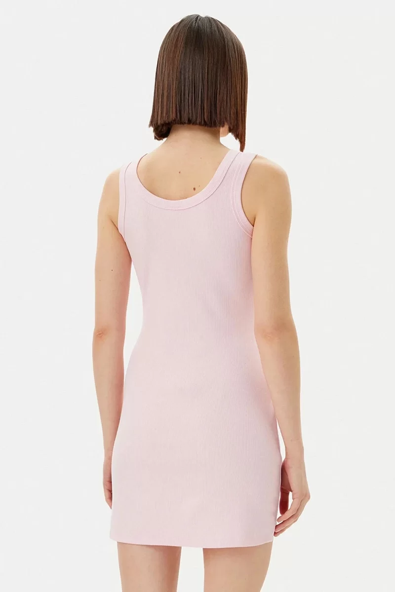 Guess SUNFLOWER RIB DRESS Kadın Pembe Elbise V5GK06K8RT2-A61Z