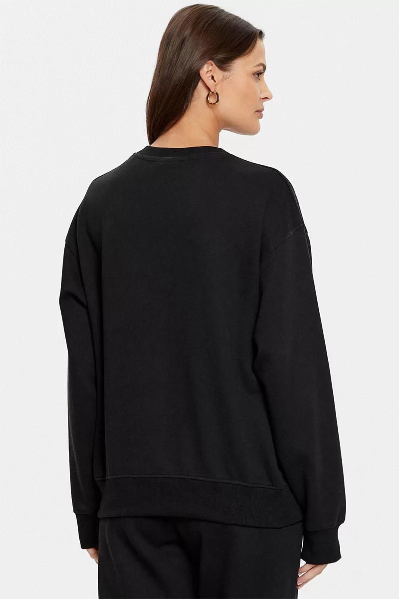 Guess ROBERTA CN SWEATSHIRT Kadın Siyah Sweatshirt V5RQ12KC3D2-JBLK