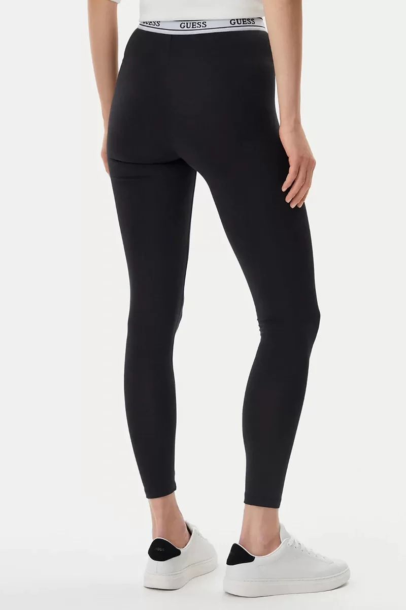 Guess NEW ALINE LEGGINGS 4/4 ECO STR Kadın Siyah Tayt V5GB04KCSA2-JBLK