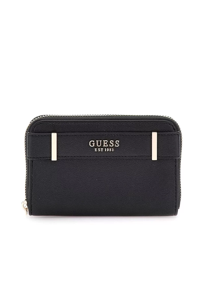 Guess Anadela Slg Medıum Zıp Around Kadın Siyah Cüzdan SWBG9633140-BLA