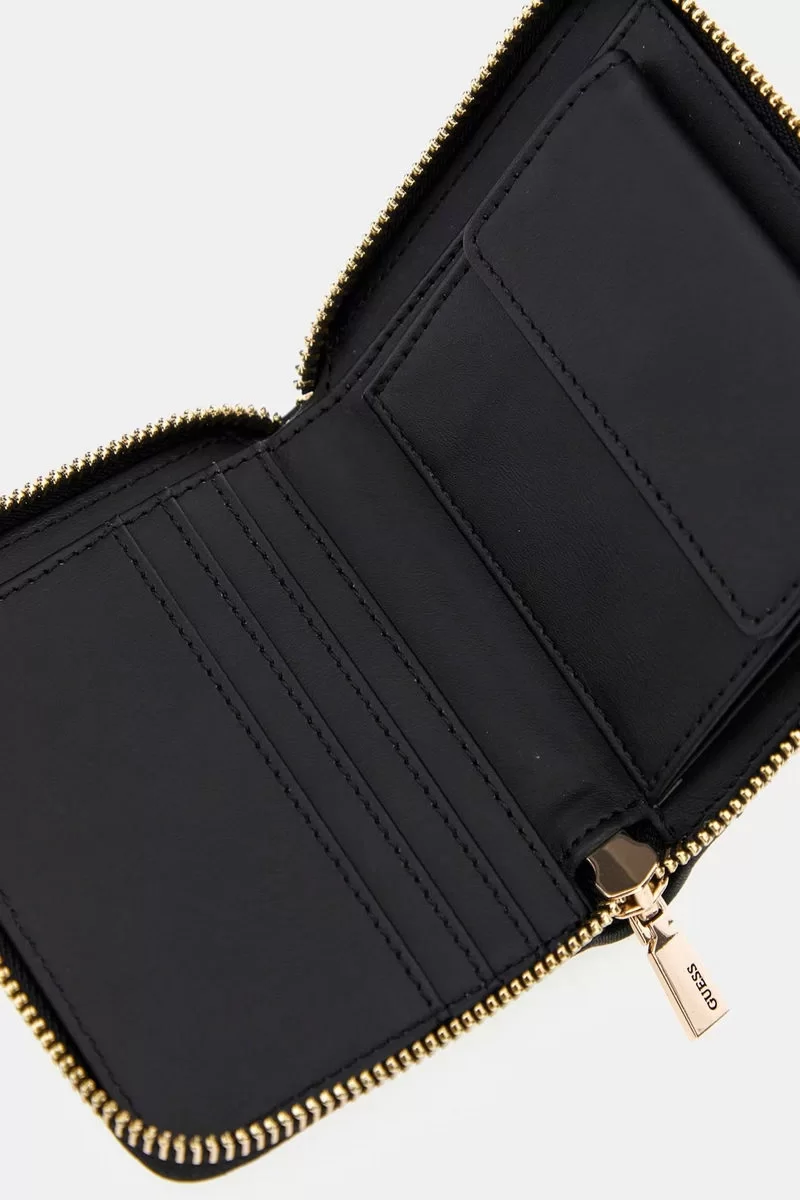 Guess ANNING SLG SMALL ZIP AROUND Kadın Siyah Cüzdan SWQG9508137-BLA