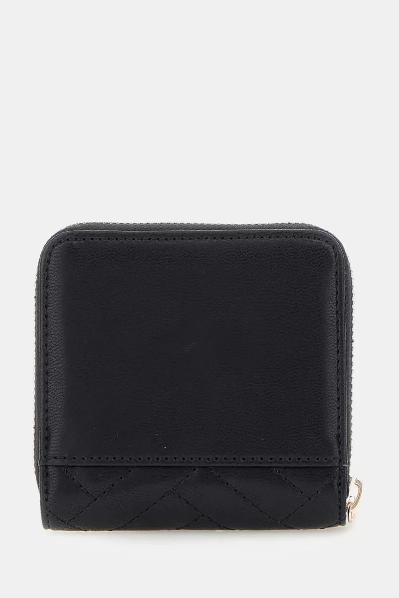 Guess ANNING SLG SMALL ZIP AROUND Kadın Siyah Cüzdan SWQG9508137-BLA