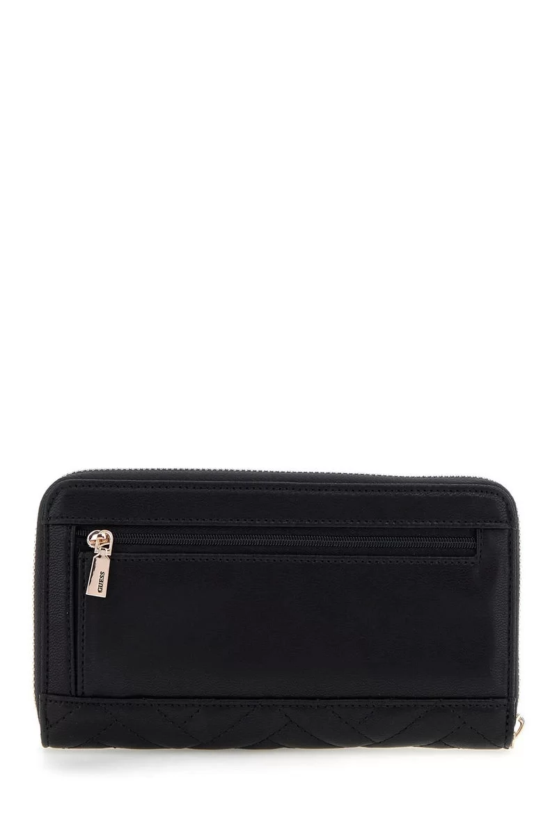 Guess ANNING SLG LARGE ZIP AROUND Kadın Siyah Cüzdan SWQG9508146-BLA