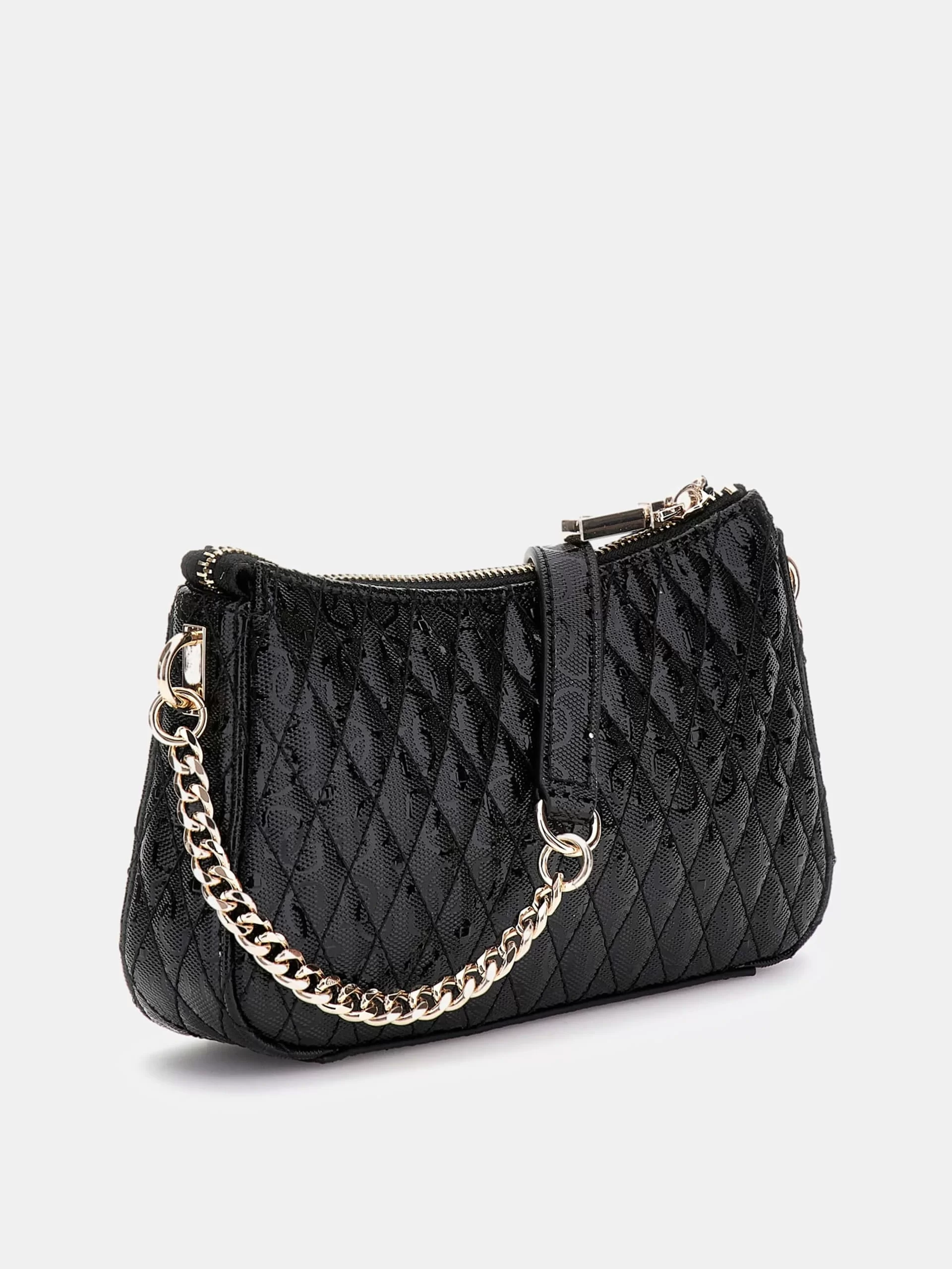 Guess BETULA MINI CROSSBODY TOP ZIP Kadın Siyah Mini Çanta HWGG9626720-BLA