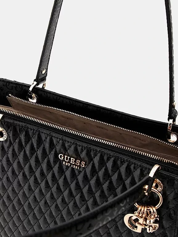 Guess BETULA NOEL TOTE Kadın Siyah El Çantası HWGG9626250-BLA